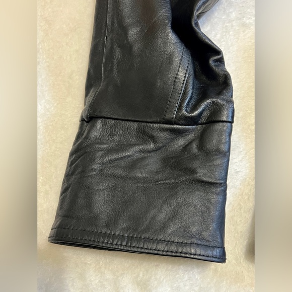 Wilsons Leather Vintage Genuine Leather 90's Trench Coat - Small - Picture 6 of 14